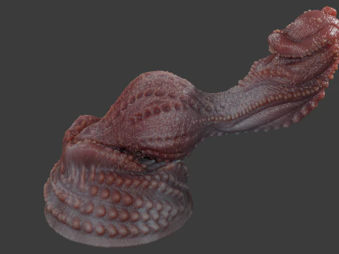 Fantasy Alatruz Dragon Penis Sextoy Rigged 3D Model