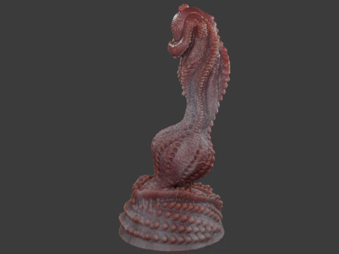 Fantasy Alatruz Dragon Penis Sextoy Rigged 3D Model