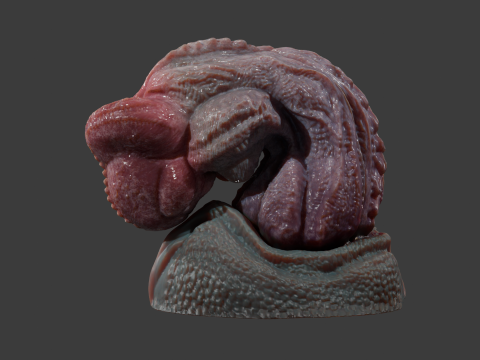 Dragon King Penis Sextoy Rigged 3D Model