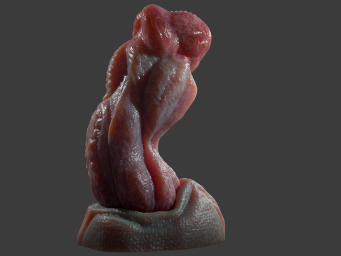 Dragon King Penis Sextoy Rigged 3D Model