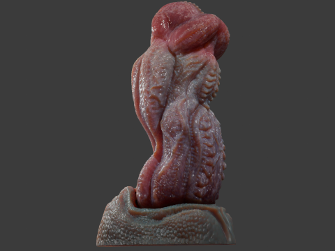 Dragon King Penis Sextoy Rigged 3D Model