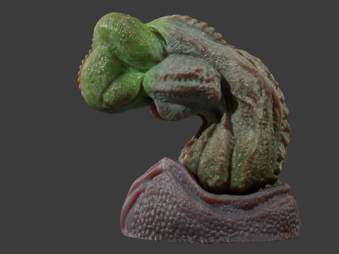 Dragon King Penis Sextoy Rigged 3D Model