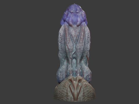 Dragon King Penis Sextoy Rigged 3D Model
