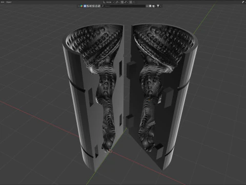 Alatruz Printready Fantasy Penis Sextoy Mold 3D Model
