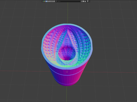 Alatruz Printready Fantasy Penis Sextoy Mold Model 3D