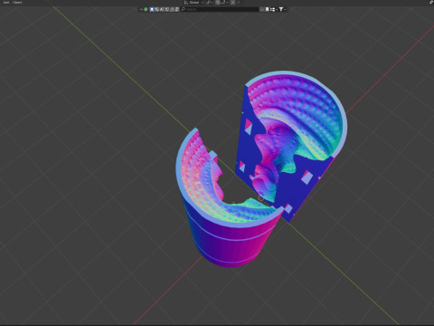 Alatruz Printready Fantasy Penis Sextoy Mold Model 3D