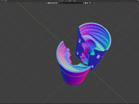 Alatruz Printready Fantasy Penis Sextoy Mold 3D Model