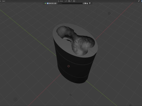 Print Ready Hellhound Dog Penis Mold Model do druku 3D