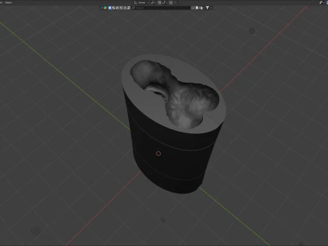 Print Ready Hellhound Dog Penis Mold 3D Print Model