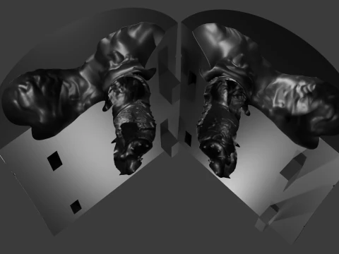 Print Ready Hellhound Dog Penis Mold 3D Print Model