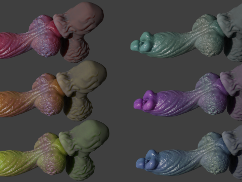 Jack Furry Werewolf Penis Sextoy Rigged 3D Model