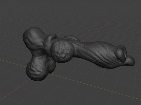 Jack Furry Werewolf Penis Sextoy Rigged 3D Model