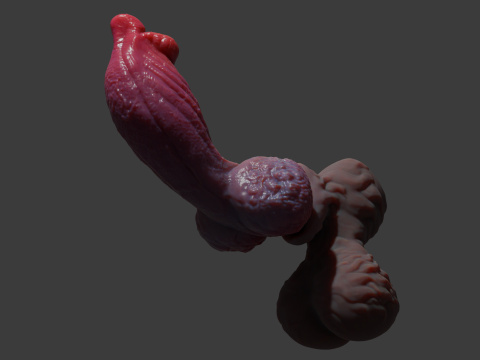 Jack Furry Werewolf Penis Sextoy Rigged 3D Model