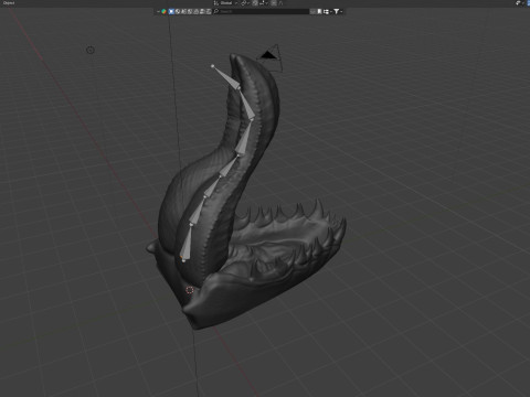 Dragon Tongue Sextoy Rigged Highpoly 3D 模型