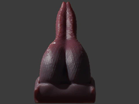 Dragon Tongue Sextoy Rigged Highpoly 3D Model