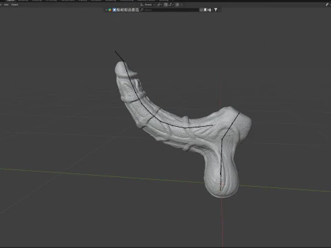 Molgrith Demon Penis Sextoy Rigged 3D Model