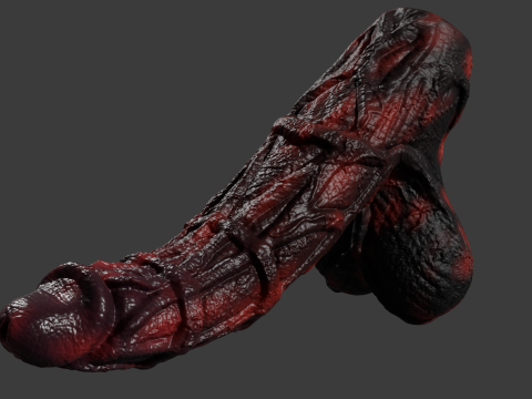 Molgrith Demon Penis Sextoy Rigged 3D Модель