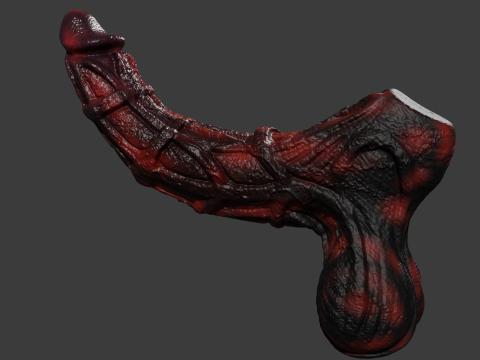 Molgrith Demon Penis Sextoy Rigged 3D Модель