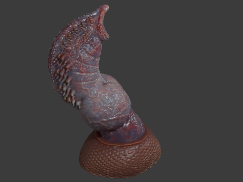 Fantasy Draco Felyne Penis Sextoy Rigged 3D Модель