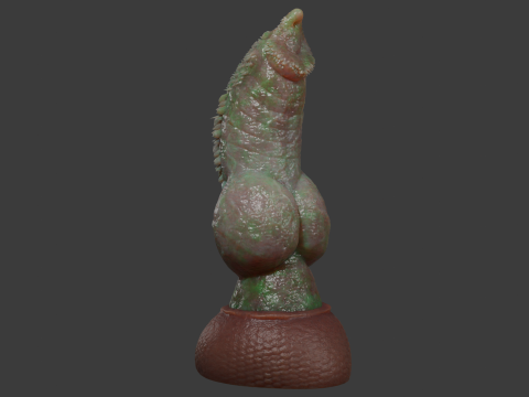 Fantasy Draco Felyne Penis Sextoy Rigged 3D Модель