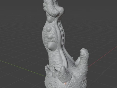 Fantasy Rosagante Dragon Penis Sextoy 3D Model