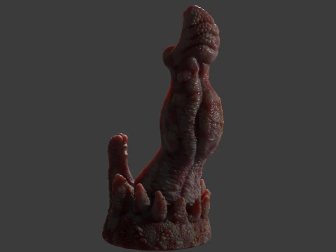 Fantasy Rosagante Dragon Penis Sextoy 3D Model