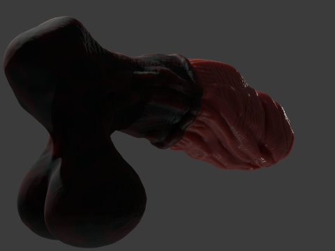 Celladon Dragon Penis Furry Sextoy Rigged 3D 模型