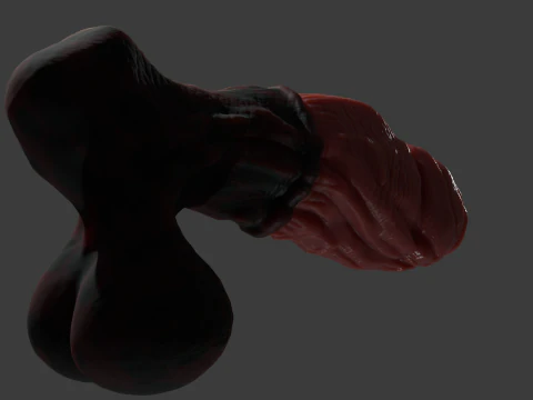 Celladon Dragon Penis Furry Sextoy Rigged 3D Model
