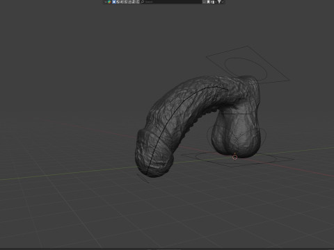 Lorkaz 肉质怪物阴茎毛茸茸的性玩具 Rigged 3D 模型