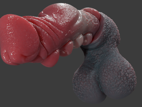 Fantasy Karnag Dragon Penis Rigged 3D Model
