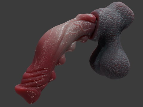 Fantasy Karnag Dragon Penis Rigged 3D Model