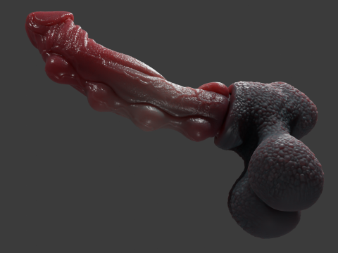 Fantasy Karnag Dragon Penis Rigged 3D Model