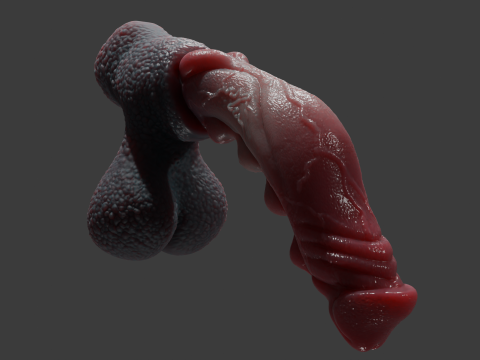 Fantasy Karnag Dragon Penis Rigged 3D Model
