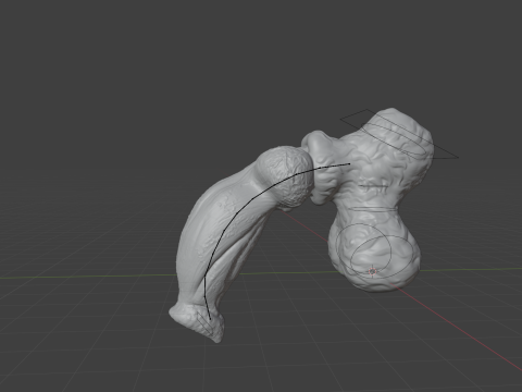 Fantasy Thain Werewolf Penis Rigged Lowpoly and Highpoly 3D मॉडल