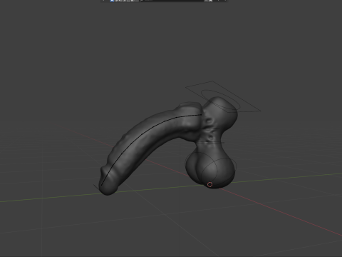 Xanath Alien Penis and Balls Rigged 3D Model
