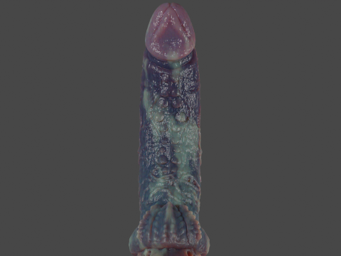 Xanath Alien Penis and Balls Rigged 3D Model