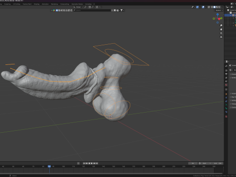 Fantasy Dorg Demon Dog Penis Rigged 3D Modell