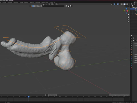 Fantasy Dorg Demon Dog Penis Rigged 3D Model