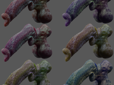 Fantasy Dorg Demon Dog Penis Rigged 3D Modell