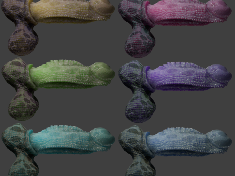 Fantasy Diragan Dragon Penis Rigged 3D Model