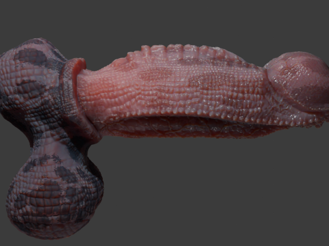 Fantasy Diragan Dragon Penis Rigged 3D Model