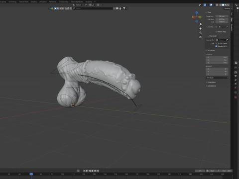 Fantasy Taurus Monster Bull Penis Sextoy Rigged 3D Model