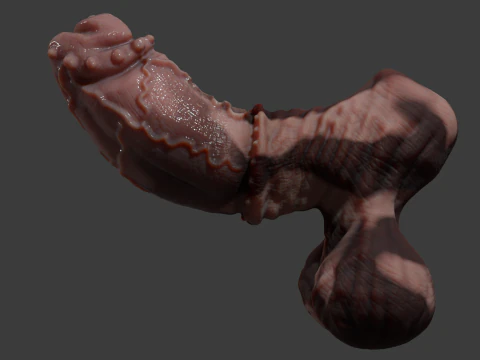 Fantasy Taurus Monster Bull Penis Sextoy Rigged 3D Model