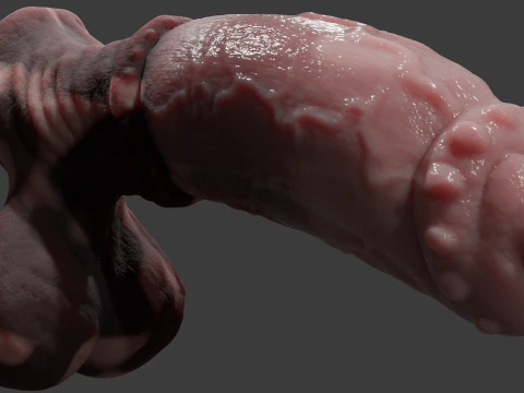 Fantasy Taurus Monster Bull Penis Sextoy Rigged 3D Model