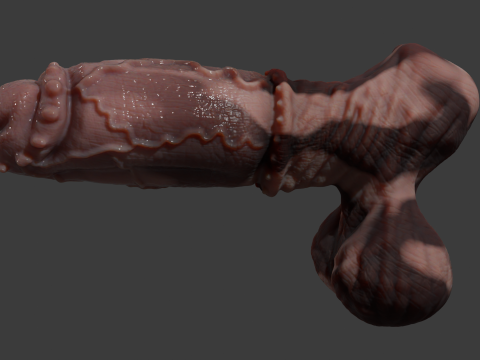 Fantasy Taurus Monster Bull Penis Sextoy Rigged 3Dモデル