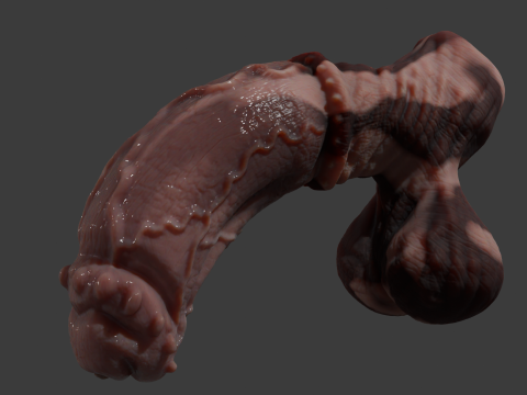 Fantasy Taurus Monster Bull Penis Sextoy Rigged 3Dモデル