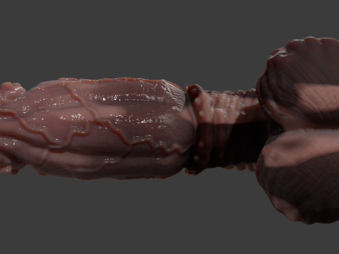 Fantasy Taurus Monster Bull Penis Sextoy Rigged 3Dモデル