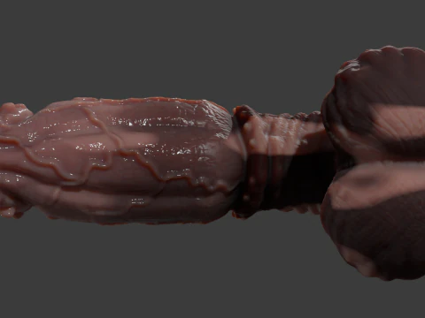 Fantasy Taurus Monster Bull Penis Sextoy Rigged 3D Model