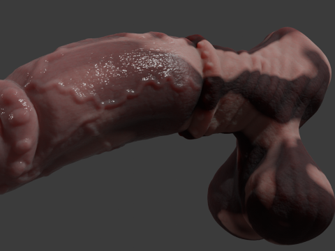 Fantasy Taurus Monster Bull Penis Sextoy Rigged 3Dモデル
