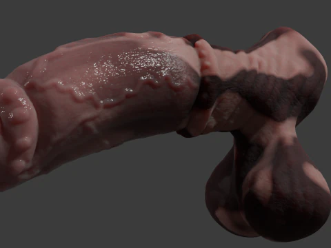 Fantasy Taurus Monster Bull Penis Sextoy Rigged 3D Model